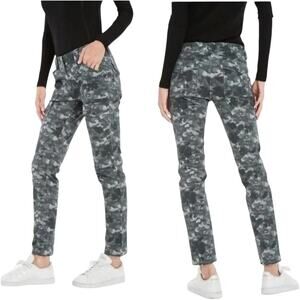 Anatomie Karo Camo Stretch Cargo Pants UPF 50+ Slim Fit Tapered Mid Rise Gray S